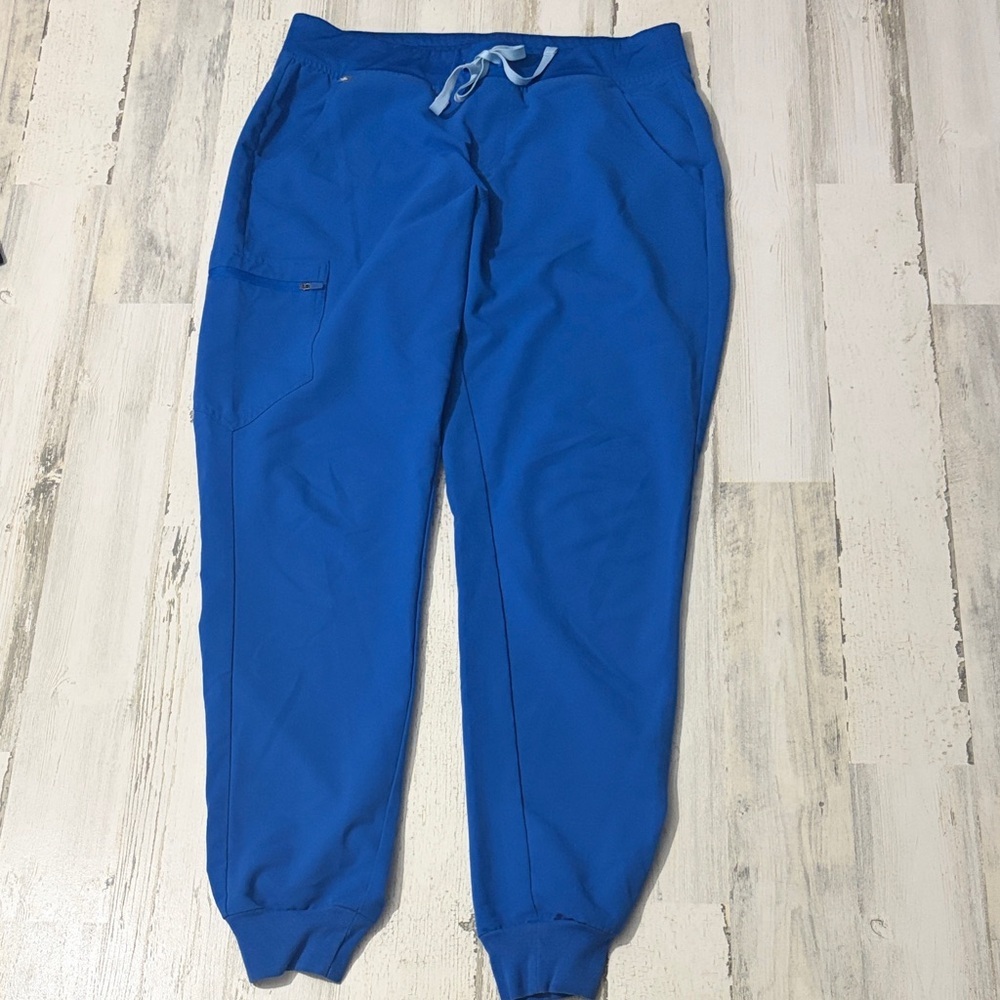 Figs Women's Blue Jogger Scrub Pants Size Large Tall